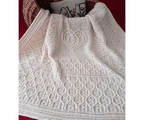 Irish lullaby cable blanket 2025