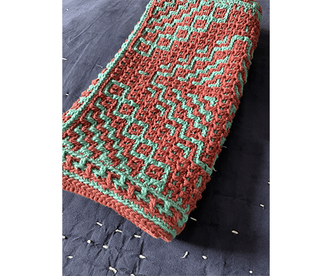 Mosaic Monogram Linen Towels